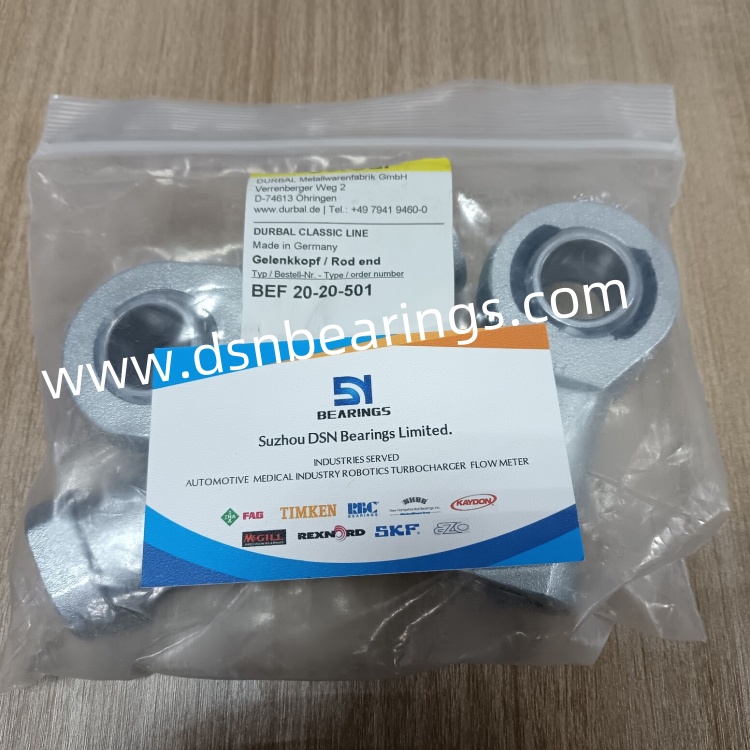 BEF 20-20-501, BEF Series Heavy Duty Metric Rod Ends Durbal bearing