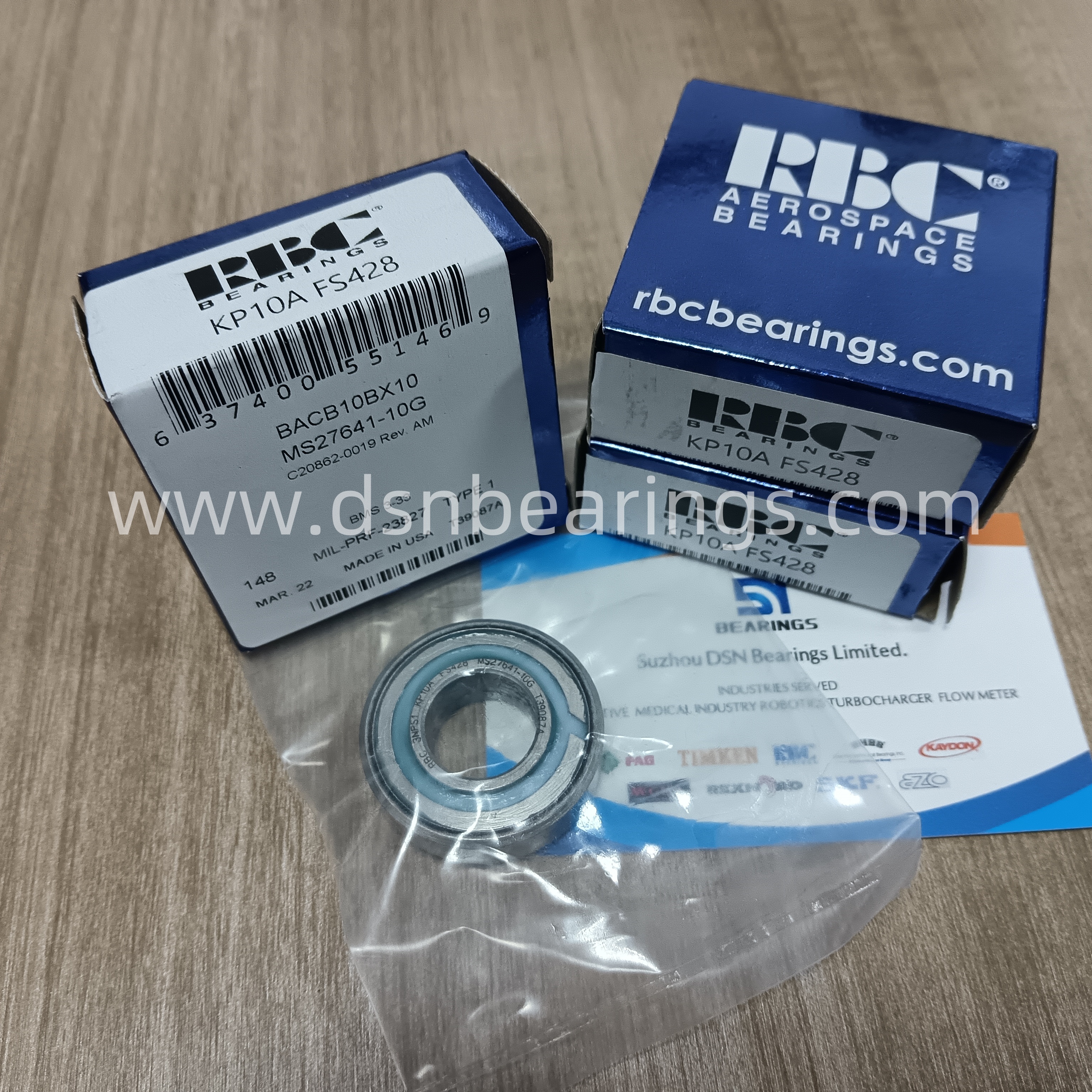 KP10AFS428 RBC Aerospace Bearings MS27641-10G BACB10BX10