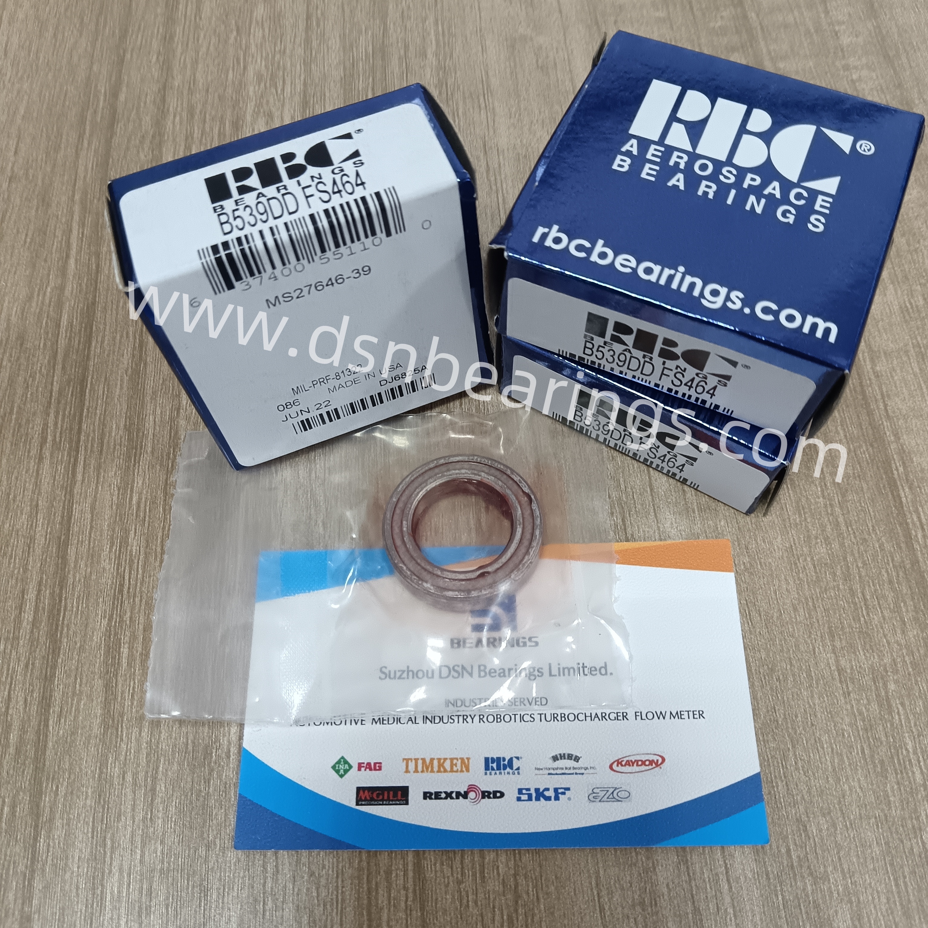 B539DDFS464 RBC Airframe Bearings MS27646-39