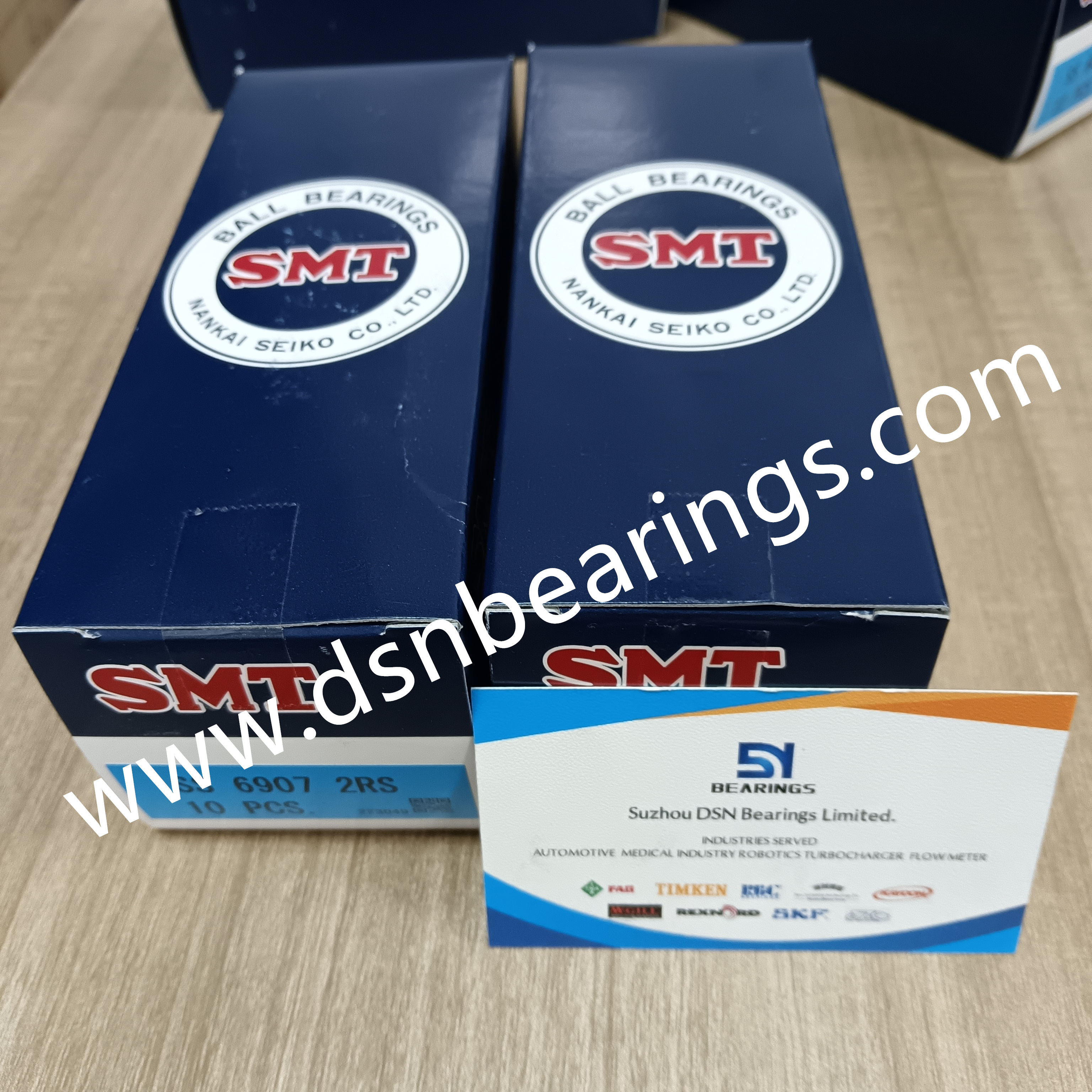 SMT SS6907-2RS Sealed Stainless Steel Ball Bearing 35mm X 55mm X 10mm