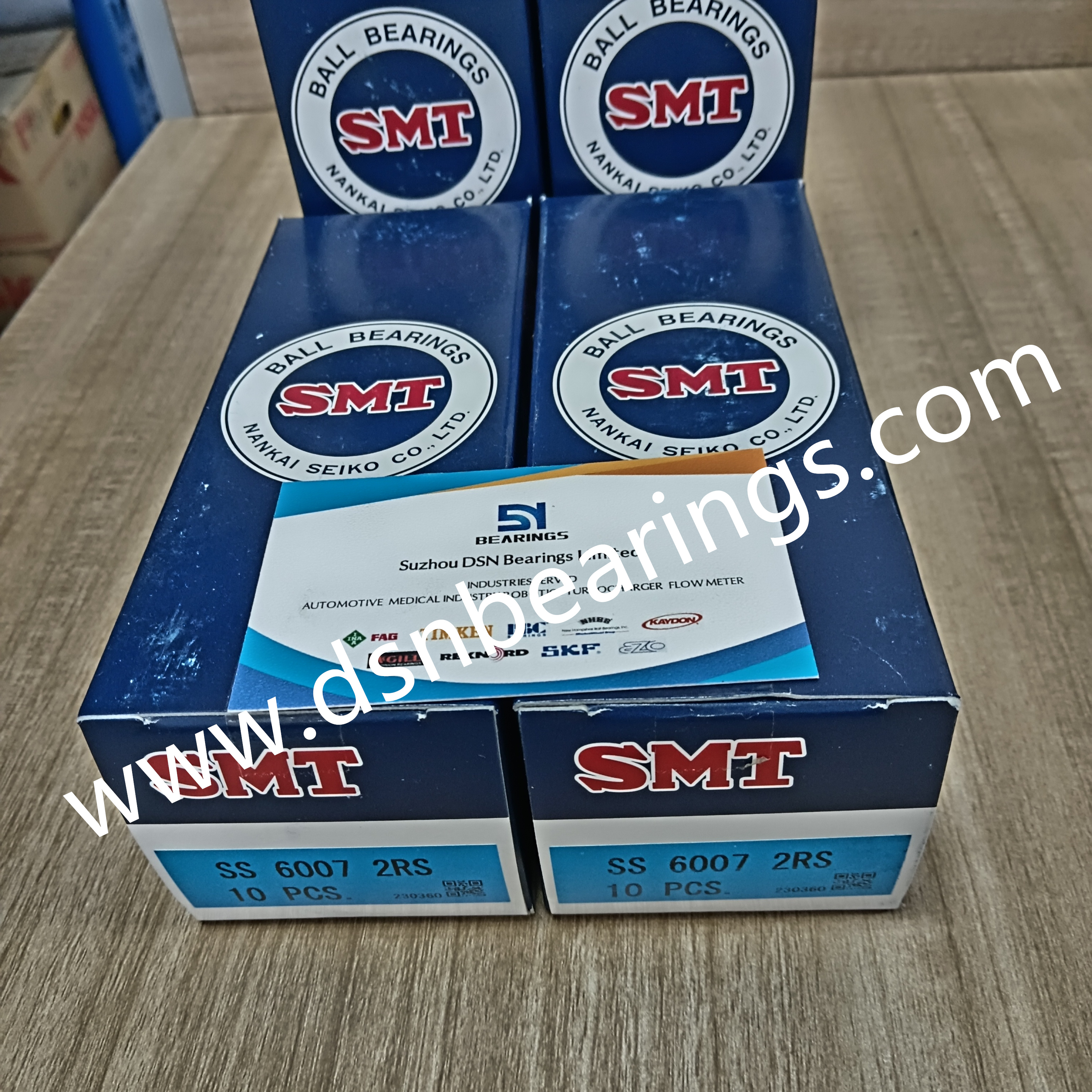 SMT stainless steel bearing SS6007-2RS