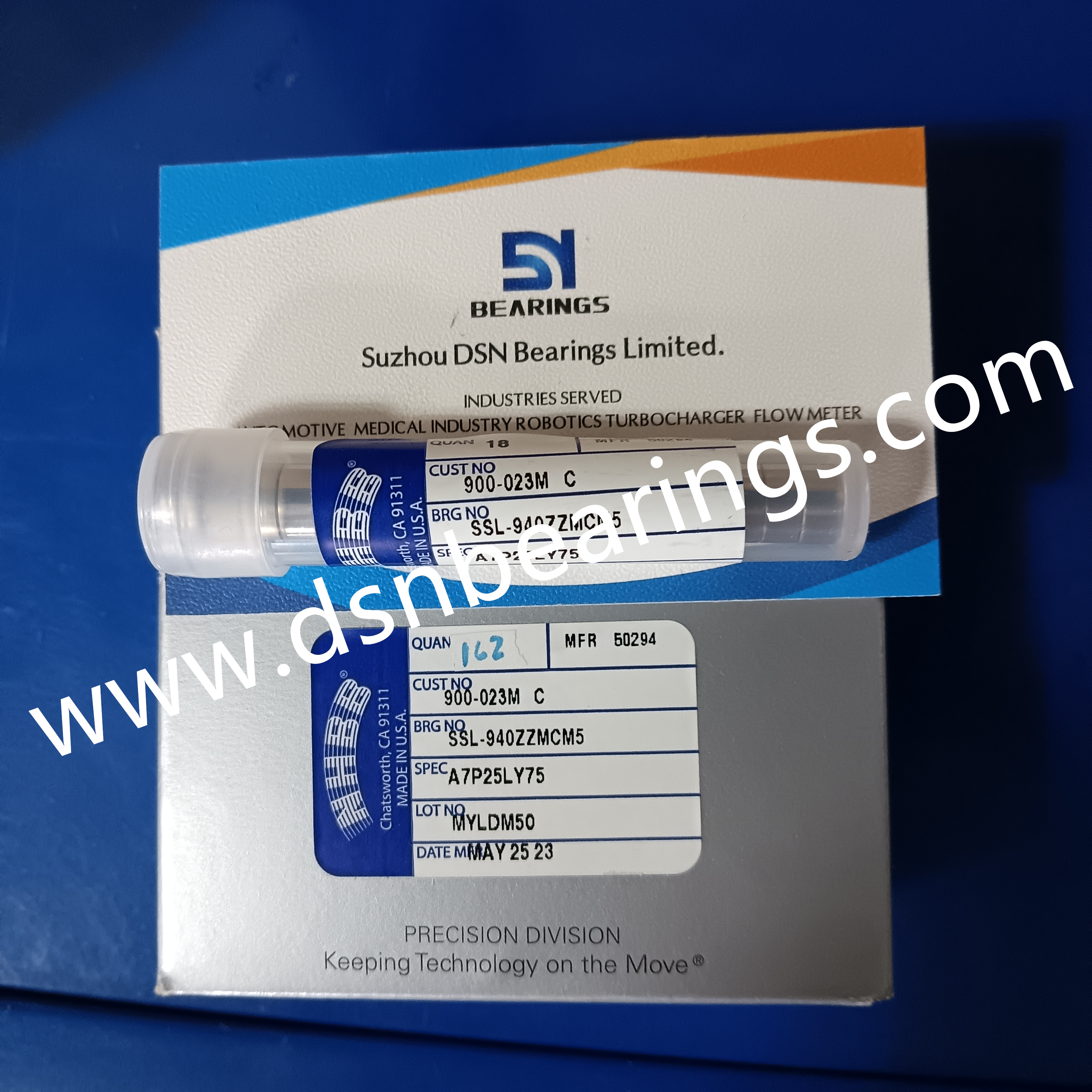 NHBB SSL-940ZZMCM5A7P25LY75 Miniature Medical bearing