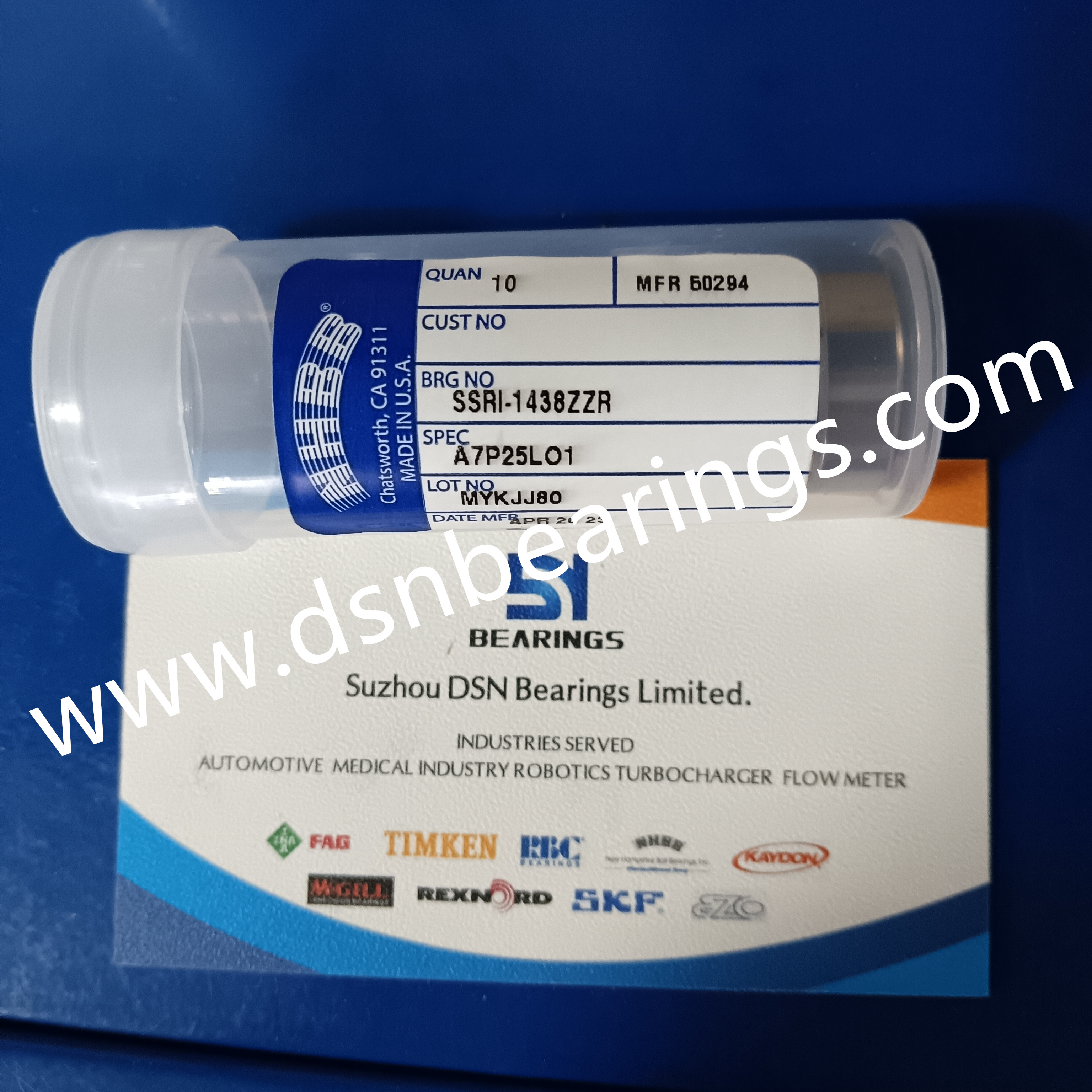 NHBB SSRI-1438ZZRA7P25L01 Miniature Medical bearing