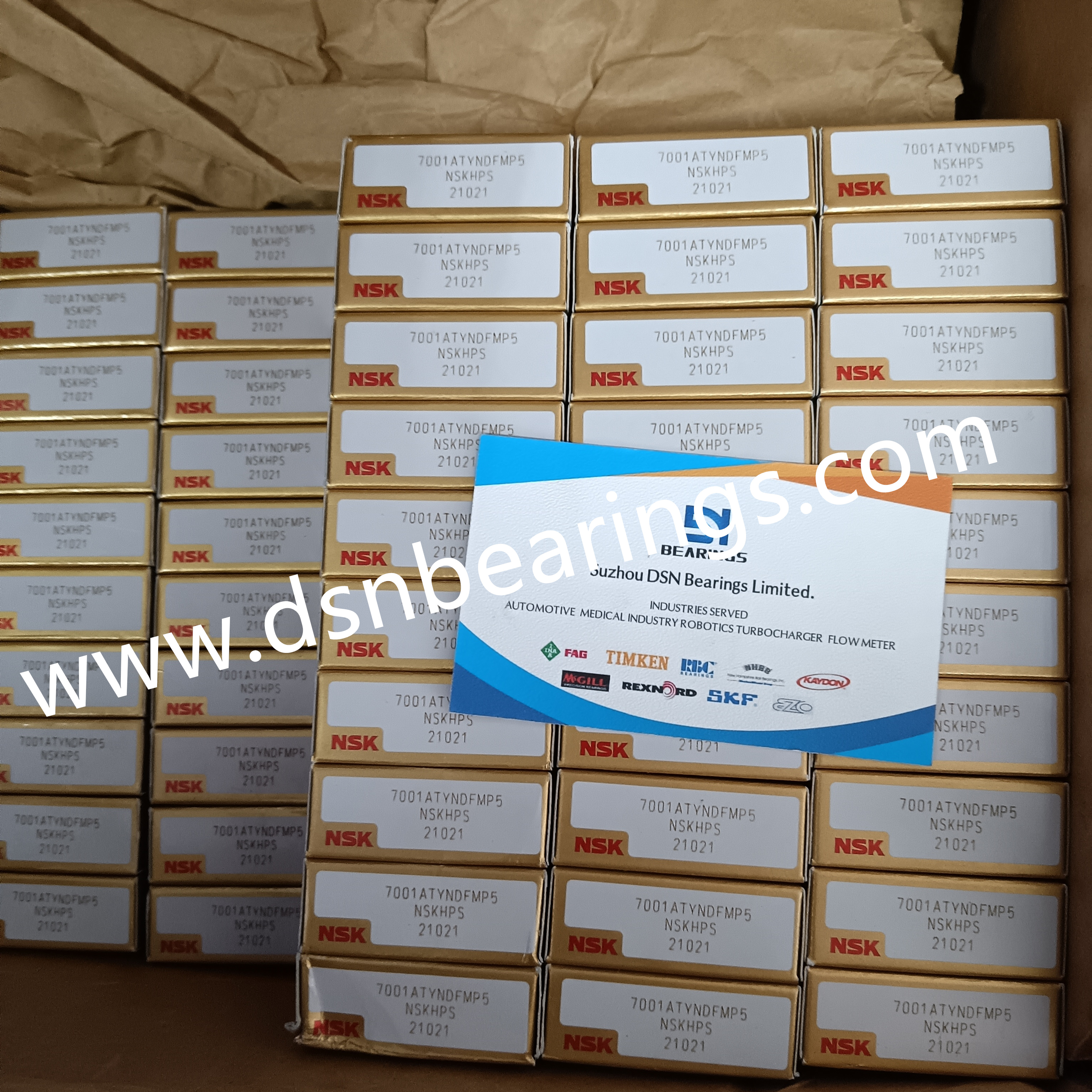 NSK 7001ATYNDFMP5 Precision spindle bearing