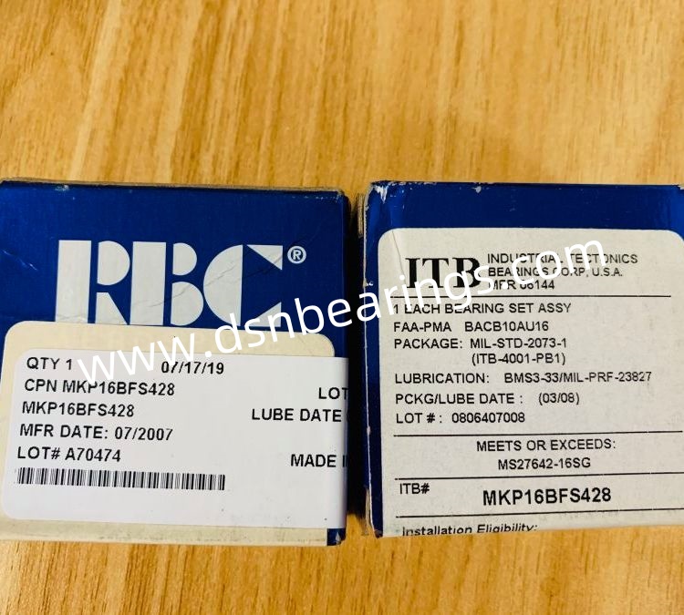 RBC MKP16BFS428 Aerospace Bearings MS27642-16SG BACB10AU16