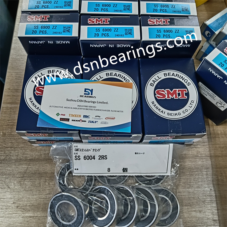 SMT SS6004-2RS Stainless Steel Radial Ball Bearing