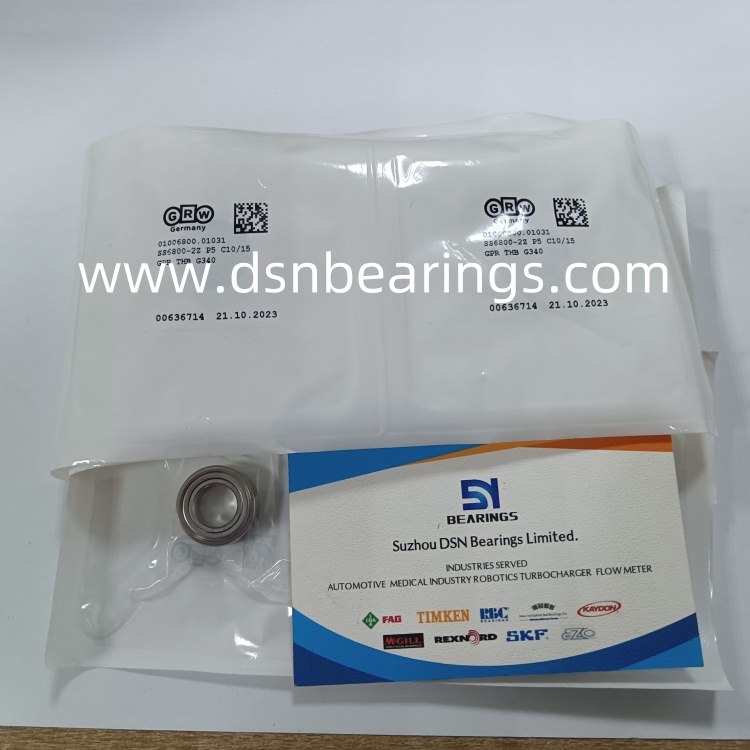 GRW SS6800-2Z P5 C10/15 GPR THB G340 Medical bearing