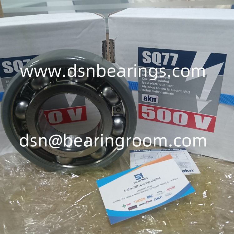 AKN bearing 6314.C3/SQ77 electrically insulated bearing