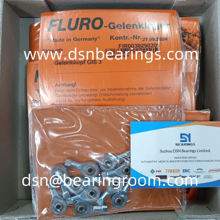 FLURO bearing GIS3 rod end joint bearing